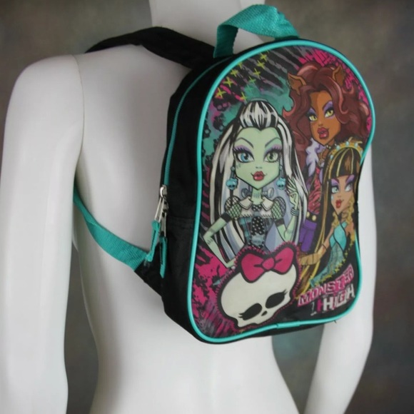 😈 Retro Monster High Mini Book Bag Small Backpack - Picture 8 of 11
